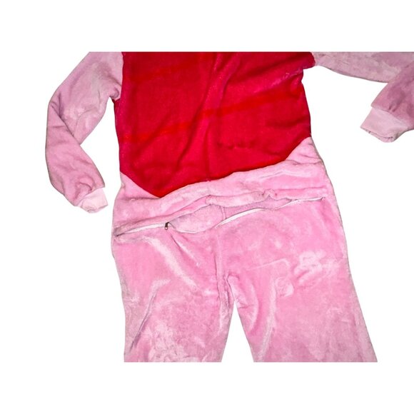 Little Pig Hooded Union Suit Costume Fleece Onesie Pajama For Adults Size S - Picture 6 of 10